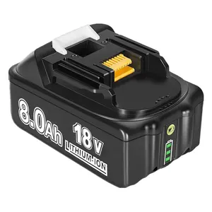 Shipping from USA/UK/AU 18V 5.5Ah 6.0Ah 8.0Ah replacement Lithium ion power tool battery for Makita Cordless Power Tool 18650