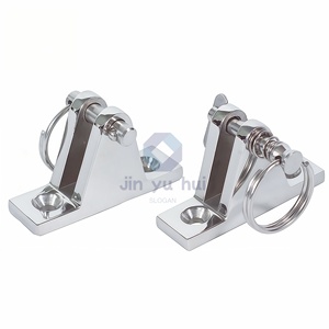 Charnière <span class=keywords><strong>de</strong></span> pont marine robuste en acier inoxydable 316 avec loquet intégré et anneau <span class=keywords><strong>de</strong></span> traction, antirouille <span class=keywords><strong>pour</strong></span> utilisation en eau salée sur yacht - Product Image 3