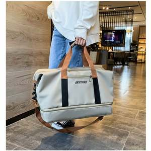 Bolsa de Deporte de Nailon de Gran Capacidad, Impermeable, con Separación para Ropa Seca y Mojada, Bolsa de Viaje para Mujer, Bolsa de Gimnasio para Fin de Semana - Product Image 5