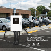 Estación de Carga Rápida para Vehículos Eléctricos EVEGO RFID con Pantalla Táctil CCS1 Comercial OCPP 60kW con Ventilador de Refrigeración, Montaje en Pared, Cargador de CC para Vehículos Eléctricos