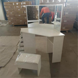 طاولة لزخرفة الملابس, طاولة لزخرفة الملابس ، زاوية ، مجموعة أدوات الزينة ، درج خشب ، مجموعة أدوات الزينة - Product Image 5