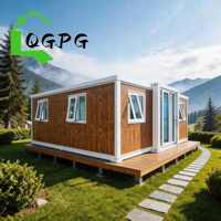 Conteneur de 20 pieds prêt à être expédié, maison préfabriquée extensible au design moderne à vendre, appartement habitable préfabriqué portable