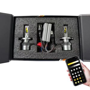 Faros LED de 30000lm <span class=keywords><strong>X8</strong></span> con Luz Estroboscópica de 3 Colores, 12V, Compatibilidad Universal, 150W y Bombillas H4 para Amarok Golf - Product Image 3