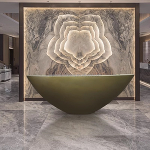 Factory Wholesale Simple <strong>Modern</strong> Small Front <strong>Desk</strong> Reception Counter Beauty Salon Hotel Clinic <strong>Information</strong> <strong>Desk</strong> - Product Image 6