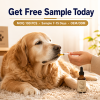 Suplemento para Cadera y Articulaciones de Perros, Glucosamina, Condroitina, MSM, Gotas Líquidas de Absorción Rápida, Jeringa Fácil de Usar para Perros Mayores, OEM