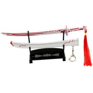 ファントムシルバーブルーカタナウェポンモデルフルメタルクラフトオーナメントスナイパーゲーム彫刻鎧卒業用 - Product Image 5