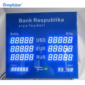 Diseño personalizado Led cambio de moneda extranjera de digital vigilancia Junta electrónica Led cambio de banco - Product Image 1