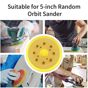 Bantalan pengamplasan elektrik, 5 inci 8 lubang 4 sekrup, aksesori penggantian pemoles - Product Image 6