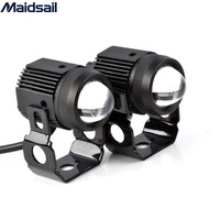 Luz LED 3570 Impermeable para Motocicleta, Luz de Parachoques, Pilar A, Foco de Alta Luminosidad, Luz Alta/Baja Integrada, Montaje en Rejilla, Faro Delantero