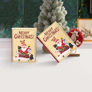 Merry Christmas <b>book</b> shaped paper candy dessert gift packaging <b>box</b>, customizable according to needs - Product Image 3