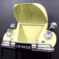 Sculpture sur pied en métal et fer forgé, modèle de voiture rétro vintage, pour hôtel, centre commercial, atrium, accessoires de décoration et de photographie