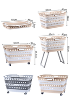 Panier à linge pliable avec pieds, panier à linge rectangulaire portable pliable pour le rangement dans la salle de bain
