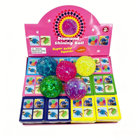Balle anti-stress Maltose Diamond Shining Ball Super Solide Transparente Iridescente Scintillante à Picots pour Enfants et Adultes
