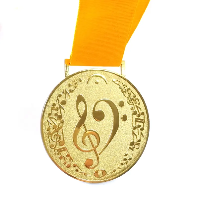 Medaglia di Souvenir di musica d'oro Medaglia di metallo personalizzata Medaglia di Souvenir 2d 3D in lega di zinco Judo Karate Taekwondo