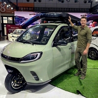 Tricycle électrique à carrosserie fermée, nouvelle énergie, 3 roues, pour passagers, véhicule électrique familial pour les trajets quotidiens
