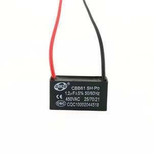 Condensateur AC Powerway CBB61 450V 4µF, boîtier DIP 10x10x20mm, -20~+85°C, tolérance 5%, personnalisable pour le démarrage de moteurs de ventilateurs et de câbles - Product Image 3