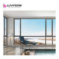 Ventanas Abatibles de Aluminio Ultra Delgadas, Resistentes y de Larga Duración con Rotura de Puente Térmico, Opción de Colgado para Sala de Estar y Baño, Insonorizadas