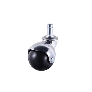 Roulettes pivotantes pour meubles, plaquées or, roue noire, durables, pour chaise de bureau - Product Image 4