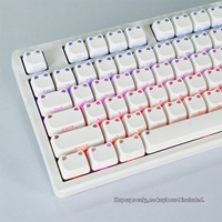 Keycap tête de chat mignon, Keycap oreilles de chat translucide MAO avec petite lumière, PBT, compatible sublimation, pour clavier mécanique à axe croisé, fabriqué en Chine