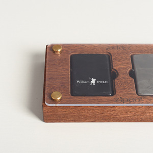 Caja expositora de madera para encendedores con cubierta de acrílico para almacenamiento y exhibición de encendedores coleccionables - Product Image 2