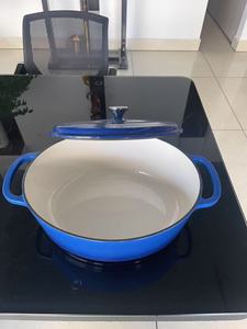 Conjunto de Panela de Ferro Fundido Esmaltada Estilo Europeu com Design Oval - Product Image 2