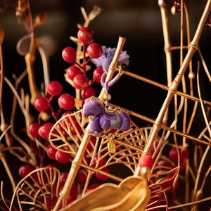 Ciondolo Songjin a forma di piccolo cavallo, realizzato a mano, con ciondolo zodiacale Songjin a forma di cavallo, da appendere a borse e veicoli, con nappa, stile antico - Product Image 5