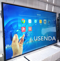 Usine 75 "4K Interactive Flat Panel Monitor Smart Whiteboard Interactive LCD Touch Screen Display Built in Mini PC