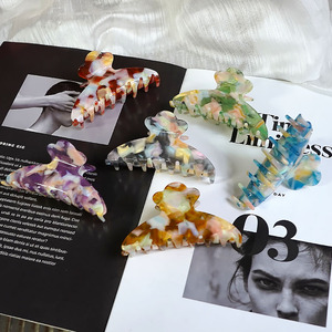 YIYI semplice temperamento colorato nuvola bordo acetato capelli artiglio semplice creativo 9.7cm fermaglio per capelli Costom all'ingrosso - Product Image 6