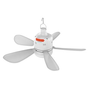 Ventilador de techo portátil X100 F con luz, motor de CC, funciona con batería, ventilador silencioso para exteriores, camping, hogar y dormitorio, color blanco. - Product Image 2