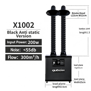 Purificateur de fumée ESD à double tête X1002ESD avec télécommande pour poste de soudage - Product Image 4