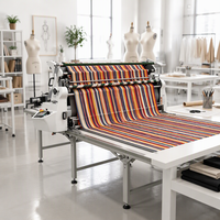 Machine automatique de découpe de tissu Blue Lotus 220V neuve avec moteur pour la production en série de tissus tricotés et de T-shirts en usine