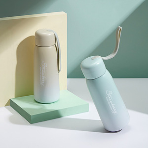 Thiết Kế Mới 370Ml <span class=keywords><strong>Mini</strong></span> Gradient Màu Chai Nước Bằng Thép Không Gỉ Bình Giữ Nhiệt Di Động Cho Trẻ Em - Product Image 2