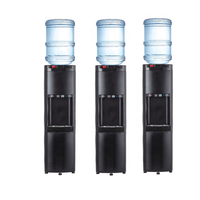 Distributeur d'eau chaude-froide, bouteille de 3 à 5 gallons à chargement par le haut, noir, refroidissement par compresseur, certificats CE, CB, CSAus, prix bon marché