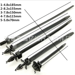 สายรัดเคเบิลไนลอน Xinyida แบบล็อคอัตโนมัติ ขนาด 4.8x185 มม. 8.2x155 มม. 7.8x150 มม. 7.8x115 มม. 5.0x70 มม. สำหรับใช้ในยานยนต์ - Product Image 1