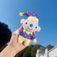 Porte-clés en peluche Clown de dessin animé, Pendentif de sac Joker de cirque, Jouet en peluche, Cadeau pour enfants et adultes