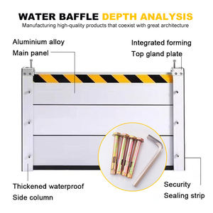 Barreras contra Inundaciones de Aluminio, Barreras Impermeables para Puertas de Garaje, Ligeras, de Fácil Montaje, Reflectantes - Product Image 3