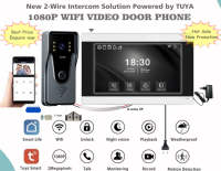 Sistema de Videoportero Inteligente WiFi TUYA de 2 Cables, Económico, para Villa, con Detección de Movimiento 1080P y Registro de Historial