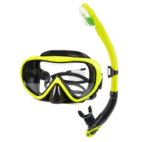 Masque de plongée sous-marin en verre trempé Anti-buée Masque de plongée en silicone Ensemble de plongée en apnée