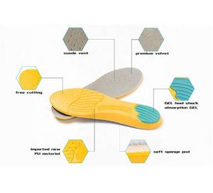 Sol dalam busa memori Orthotic Super tebal, untuk kaki datar & nyeri kaki berlari masukkan sepatu dengan bantalan Gel atletik - Product Image 4