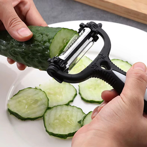 Creative 3-in-1 multifunctional 360-degree rotating potato peeler <b>vegetable</b> chip gadget - Product Image 3