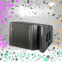 FUNINC FN-122 Enceinte Line Array Passive Simple 12 Pouces 2 Voies avec Coque en Bois, Équipement Audio Professionnel pour Scène