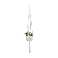 Porte-plantes en macramé en coton, panier suspendu pour plantes d'intérieur, porte-pot de fleurs fait à la main