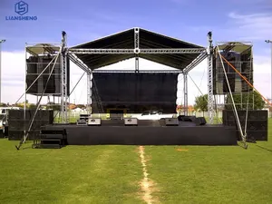 Hot Sale Outdoor Gratis Design Verlichting Truss Displays Met Hefsysteem Aluminium Dj Event Podium Voor Concert