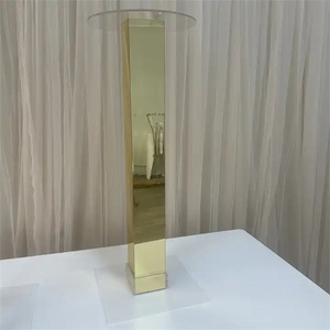IFG Customized Size Luxury Shinning Gold <strong>Flower</strong> <strong>Vases</strong> for Wedding Table Centerpieces Decoration - Product Image 2