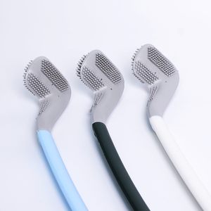 Amerikaanse Modetrend Milieuvriendelijke Huishoudartikelen Plus Aan De Muur Gemonteerde Lange Steel Golf Siliconen Toiletborstel Badkamerreinigingsborstel - Product Image 6