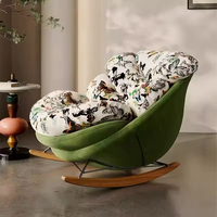 Fauteuil à bascule moderne et luxueux pour salon, fauteuil inclinable relaxant, mobilier d'intérieur, fauteuil à bascule de loisirs pour adultes