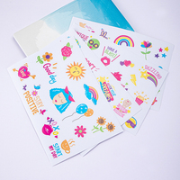 Feuille d'Autocollants Personnalisés A4 A5 A6 Découpés à la Forme, en Vinyle Adhésif Imperméable, Étiquette à Logo Imprimé Dessin Animé Mignons pour Enfants
