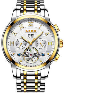 <span class=keywords><strong>Reloj</strong></span> <span class=keywords><strong>Lige</strong></span> 9841 de Lujo para Hombre, Diseño de Acero Inoxidable con Tourbillon, Último Modelo de Relojes Mecánicos Automáticos - Product Image 5