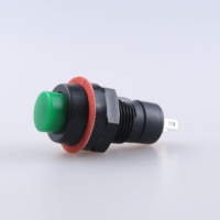 Interruptor de Botón DS-211 DS-213, Orificio de 10 mm, Autoblocante, Sin Bloqueo, Botón de Reinicio, Interruptor de Tecla