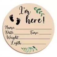 Mensuel Jalon Animal Maison Thème Nouveau-Né Photographie Props Peint En Bois Annonce Signes Gravure pour Bébés Accueillant - Product Image 2